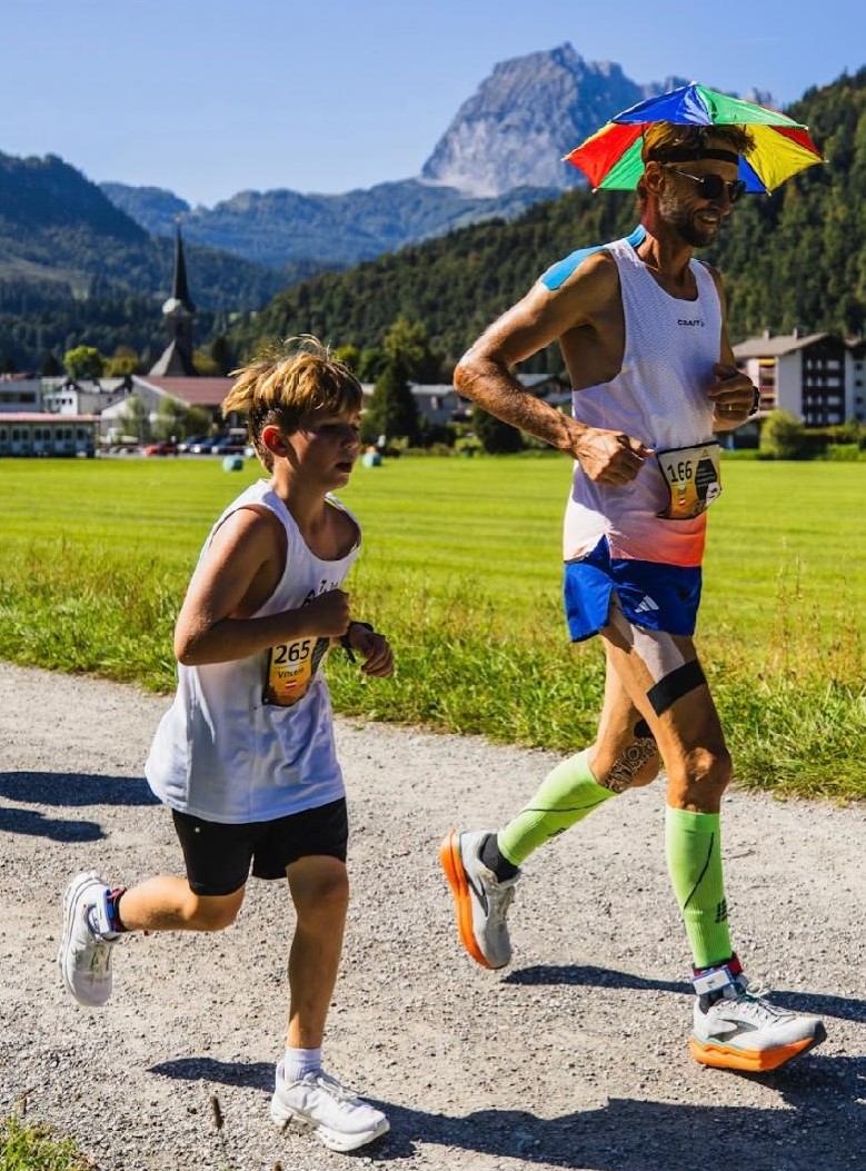 Ultraläufer auf der Strecke im Rosental